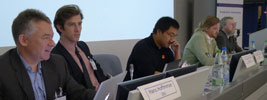 Hans Hoffmann moderates panel discussion