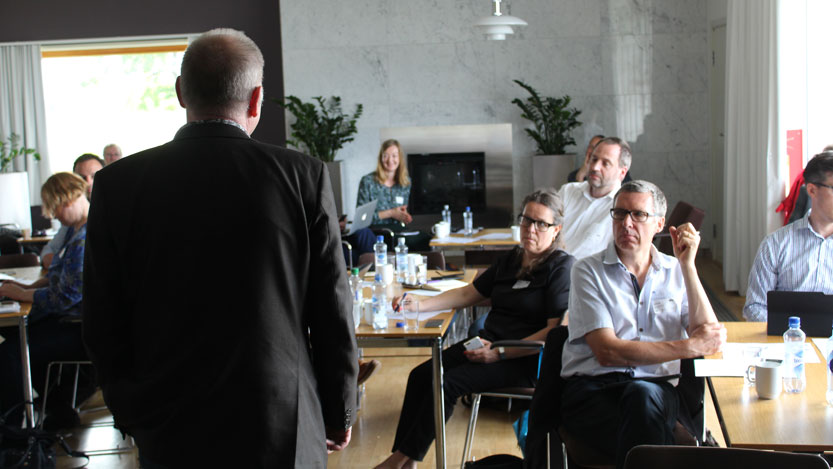 IOI participants visiting NRK, Oslo, Norway